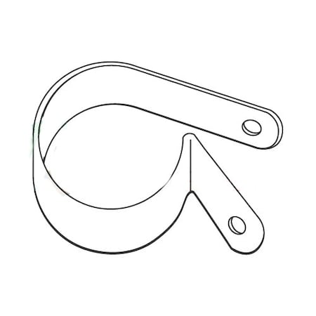 Newport Fasteners Cable Clamp, Nylon, 1 1/2 in Bundle Dia., Natural, 1.19 in L, 2500 PK 530598